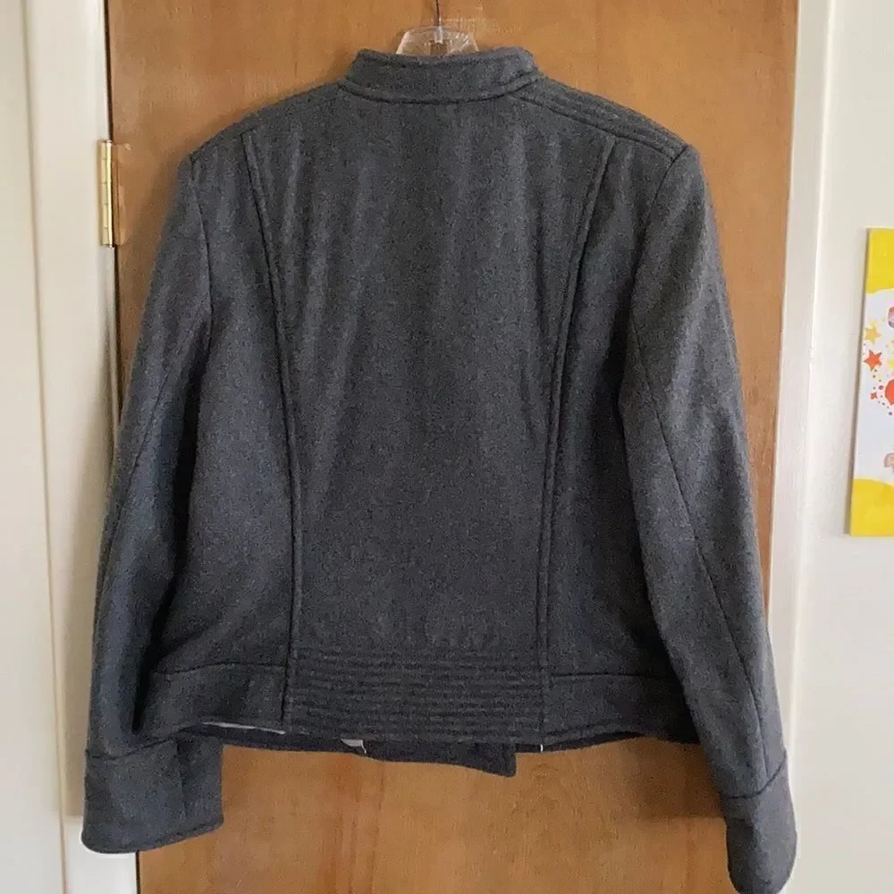 Banana Republic Moto Italian woven wool jacket